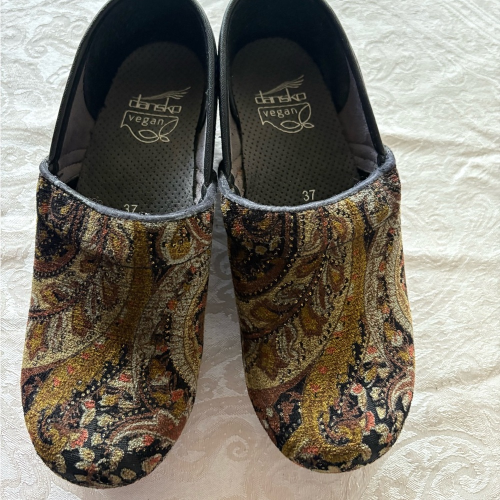 Dansko Multicolor Paisley Vegan Clogs